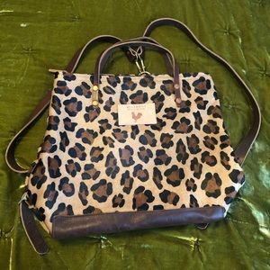 Leopard Meanwhile Back on the Farm backpack